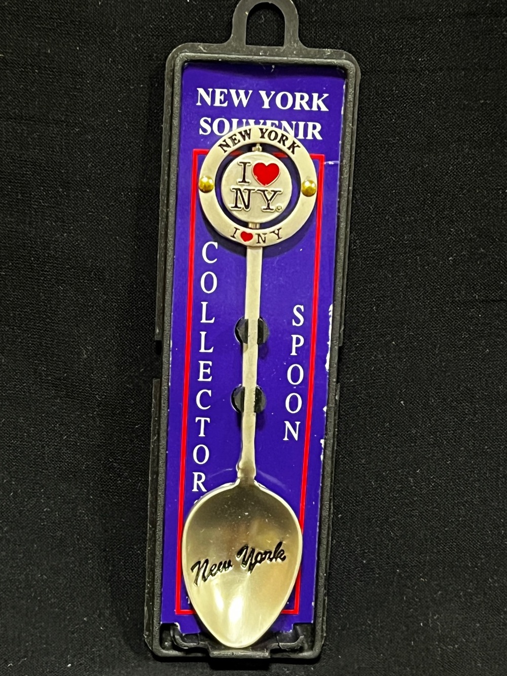 🌸4/$25🌸 Collectible  Souvenir Spoon I ♥ NY- Silver with Red Heart